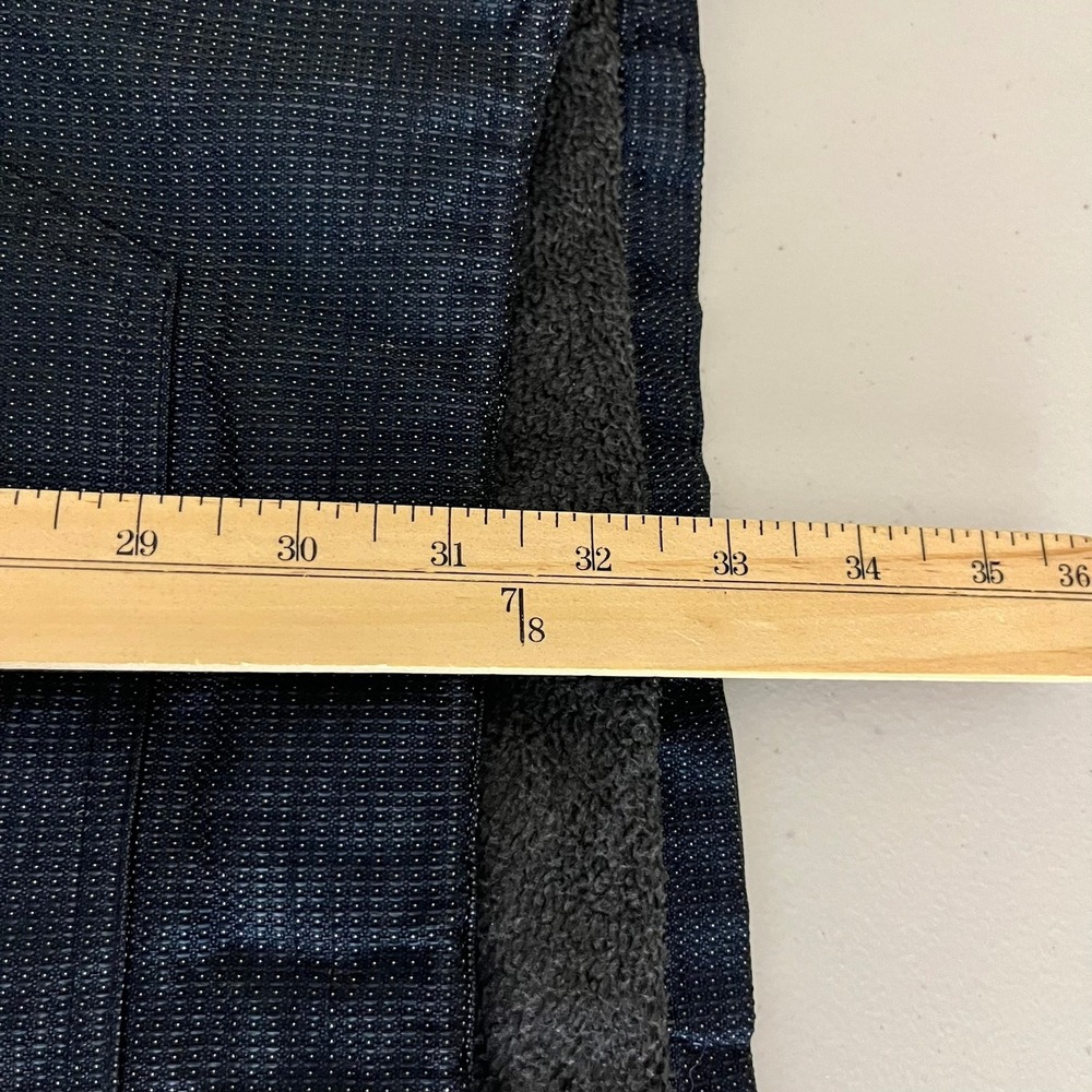 Banana Republic Mens XL Blue Textured Half Zip Anorak Fleece Lined Jacket Vtg - Picture 8 of 13